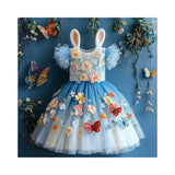 Lucky Sale-Flower Butterfly Mesh Dress