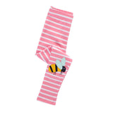 Appliqu¨¦ Knitted Striped Leggings