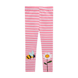 Appliqu¨¦ Knitted Striped Leggings