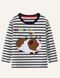 Cartoon Embroidered Long Sleeve