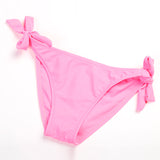 Children's Swimsuit Pink Sequin Bow Halter