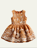 Lucky Sale -Christmas Gingerbread Man Dress