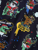 Christmas Dinosaur Printed Sweatshirt