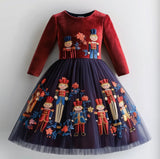 Lucky Sale-patchwork embroidered dress