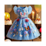 Lucky Sale-Rabbit Flower Mesh Dress