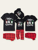 Christmas Element Printed Short Sleeve Family Matching Pajamas