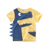 Dinosaur Printing and Dyeing Children's Short Sleeve Summer