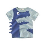 Dinosaur Printing and Dyeing Children's Short Sleeve Summer