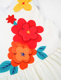 Clearance-Toddler Girl Flower Decor Embroidery Sleeveless Tank Dress