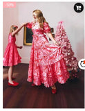 Valentine's Day Printing Parent-Child Dress