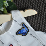 Butterfly Stereo Embroidered Mesh Dress