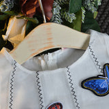 Butterfly Stereo Embroidered Mesh Dress