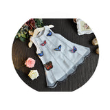 Butterfly Stereo Embroidered Mesh Dress