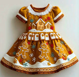 Lucky Sale -Christmas Gingerbread Man Dress