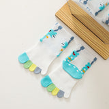 Colorful Toe Cotton Socks