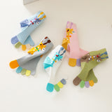 Colorful Toe Cotton Socks