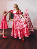 Valentine's Day Printing Parent-Child Dress