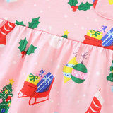 Christmas Girl Long Sleeve Skirt