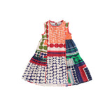 Girls' Ethnic Style Sleeveless Stitching Dress