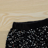 Sequins Bell-Bottom Pants