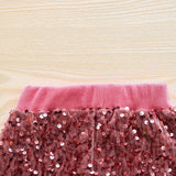 Sequins Bell-Bottom Pants