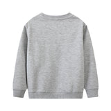 Excavator Pattern Boy's round Neck Sweater