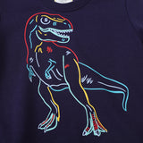 Boys' Long-Sleeved Sweater Dinosaur Print