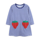 Cute Strawberry Embroidered Dress