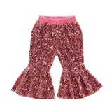 Sequins Bell-Bottom Pants