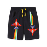 Boys' Shorts Cartoon Aircraft Embroidery Sports Pants