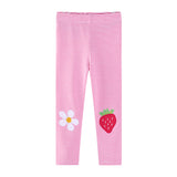 Strawberry Embroidered Tight Trousers