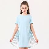 Girls Outdoor Leisure Sports Tennis Dress T-shirt Dress