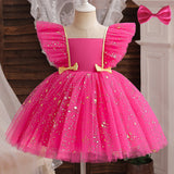 Christmas Girl Mesh Princess Dress