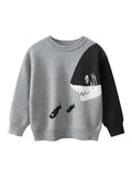 Boys' Color Matching Sweater