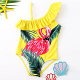 Animal Printing Girl Swimsuit