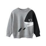 Boys' Color Matching Sweater