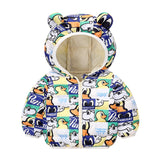 Children's Hoodie Ears Printed Cotton-Padded Jacket