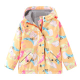 Cartoon Print Outdoor Jacket Coat