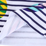 Cartoon Star Print Casual Crew Neck Top