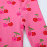 Girl's Cherry Full Printed Trousers