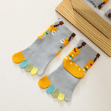 Colorful Toe Cotton Socks