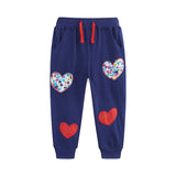 Love Embroidered Patch Sweatpants