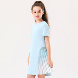 Girls Outdoor Leisure Sports Tennis Dress T-shirt Dress