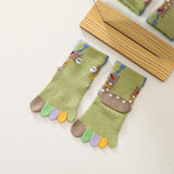 Colorful Toe Cotton Socks