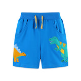 Cartoon Dinosaur Embroidered Patch Pants