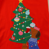 Christmas Tree Affixed Cloth Embroidered Dress