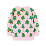 Christmas Tree Print Long Sleeve Pullover