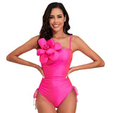 Parent-Child Swimsuit Three-Dimensional Large Flower Swimsuit