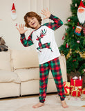 Christmas Elk Plaid Printed Family Matching Pajamas