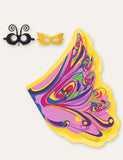 Toddler Girls Hollow Pattern Butterfly Bowknot Sleeveless Slip Dress